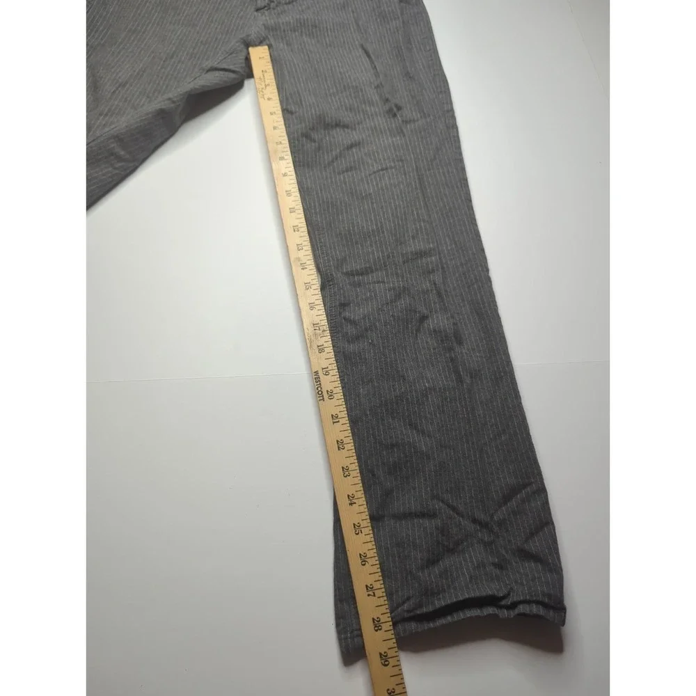 Banana Republic Mens Gray Straight Dress Pants 34x32 Dark Academia Y2K Cotton
